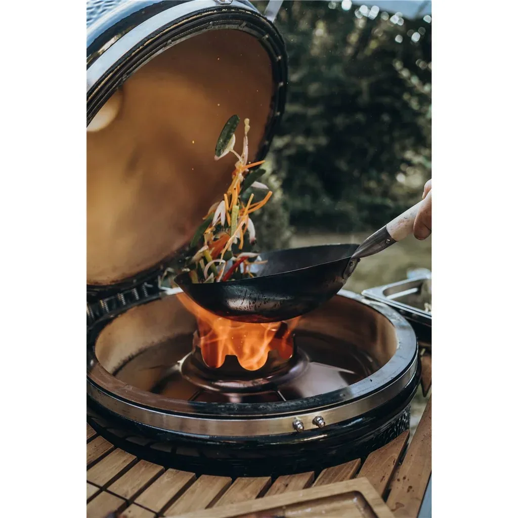 Carrito Buggy Monolith LeCHEF – Acero Inoxidable y Ruedas 20cm – Transporte Premium Kamado