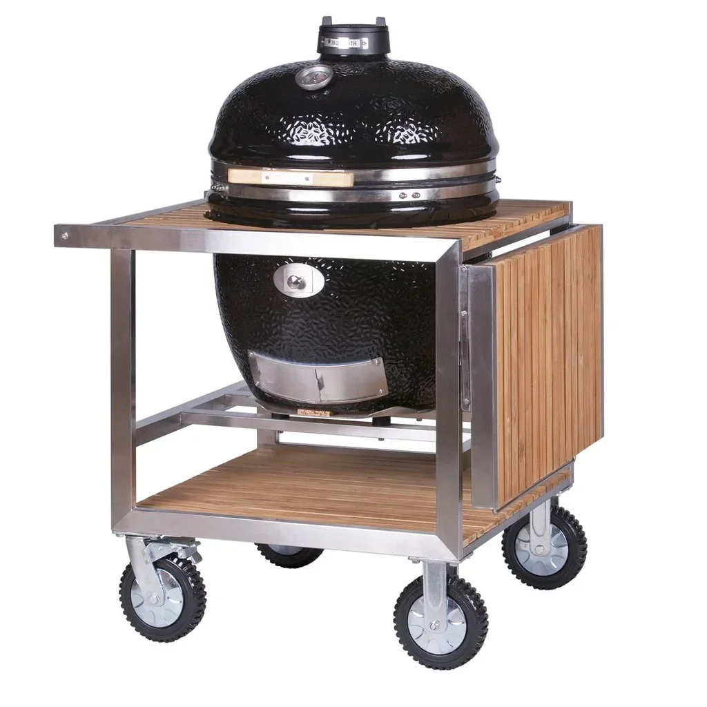 Carrito Buggy Monolith LeCHEF – Acero Inoxidable y Ruedas 20cm – Transporte Premium Kamado