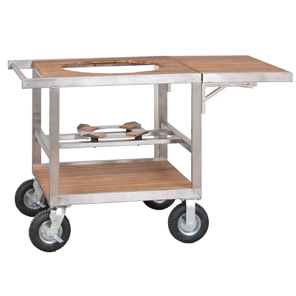 Carrito para Barbacoa Monolith Classic Basic con Mesa Plegable de Teca