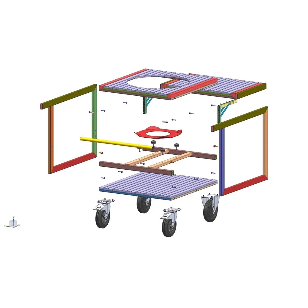 Carrito para Barbacoa Monolith Classic Basic con Mesa Plegable de Teca