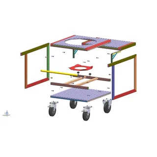 Carrito para Barbacoa Monolith Classic Basic con Mesa Plegable de Teca