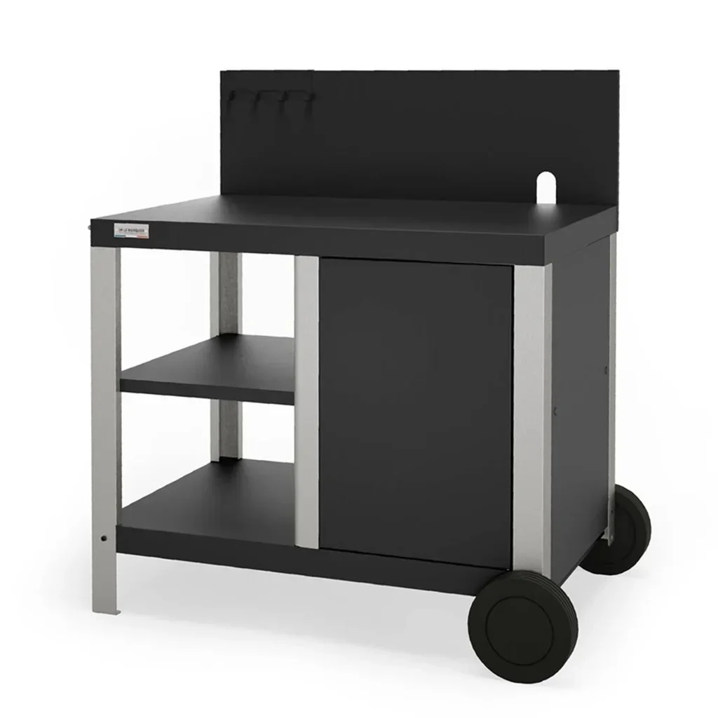 Carrito Plancha Allure Duo Premium - Acero Inoxidable y Acero Lacado Negro