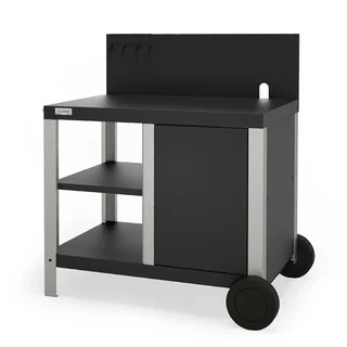 Carrito Plancha Allure Duo Premium - Acero Inoxidable y Acero Lacado Negro