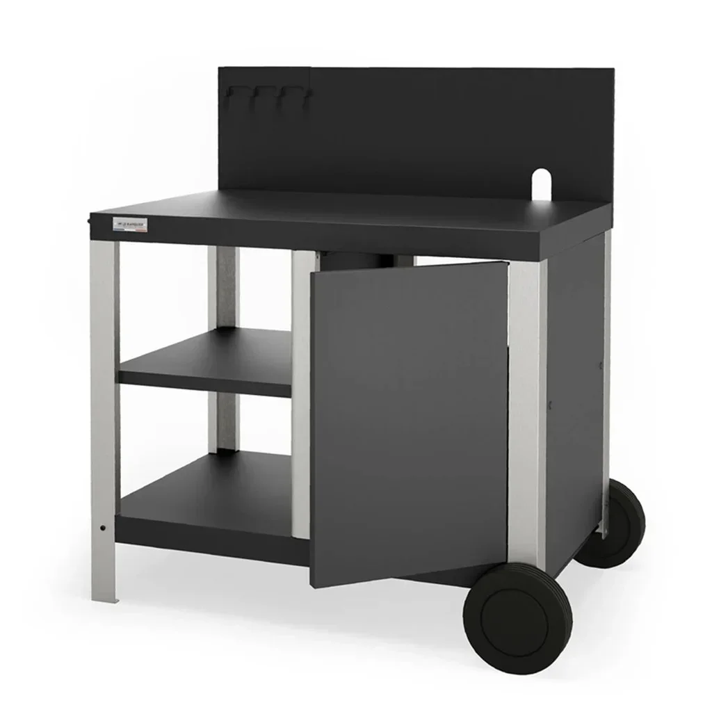 Carrito Plancha Allure Duo Premium - Acero Inoxidable y Acero Lacado Negro