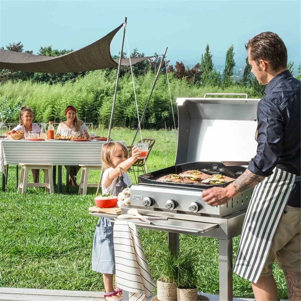 Carrito Plancha Amalia Acero Inoxidable - Camarera con Almacenamiento Integrado