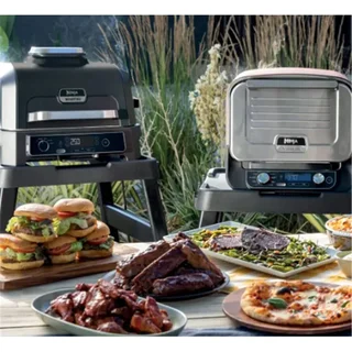 Carro transporte barbacoa eléctrica ahumador Ninja Woodfire XL negro