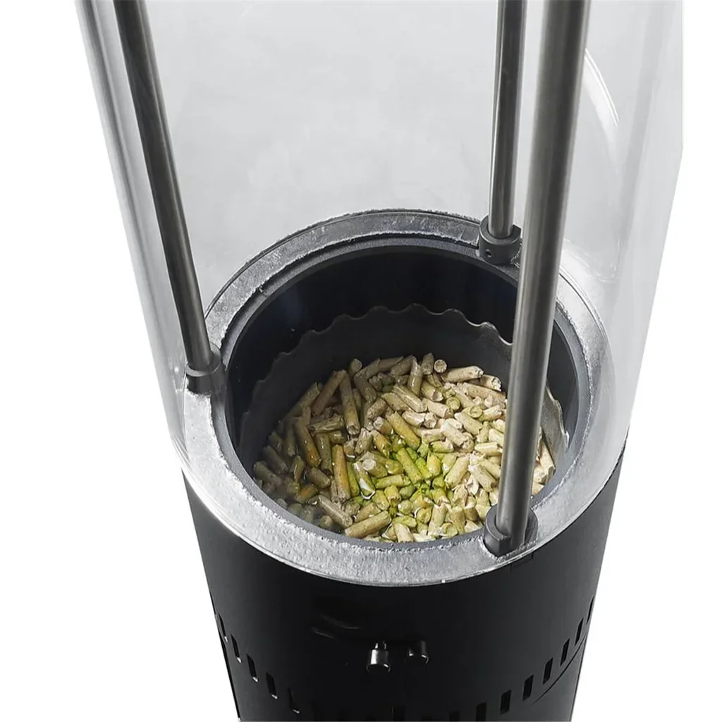 Estufa exterior de pellets FARO LIGHT - Calefactor ecológico 7kW para terraza