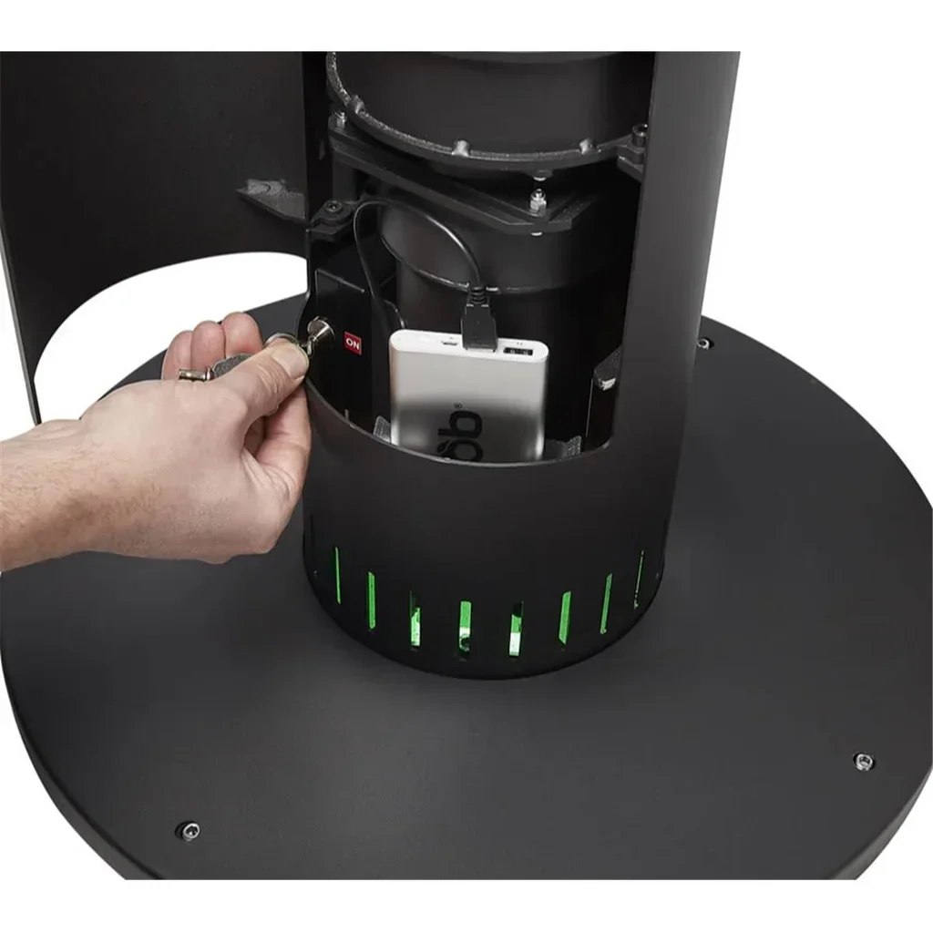 Estufa exterior de pellets FARO LIGHT - Calefactor ecológico 7kW para terraza