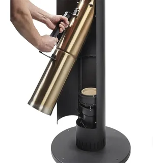 Estufa exterior de pellets FARO LIGHT - Calefactor ecológico 7kW para terraza