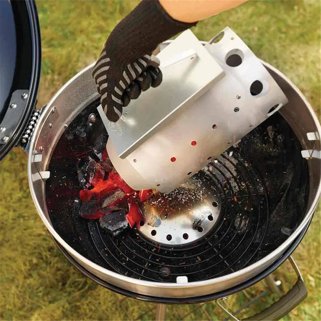 Accenditore per Carbone Napoleon Premium - Acciaio Alluminato, Manico Freddo