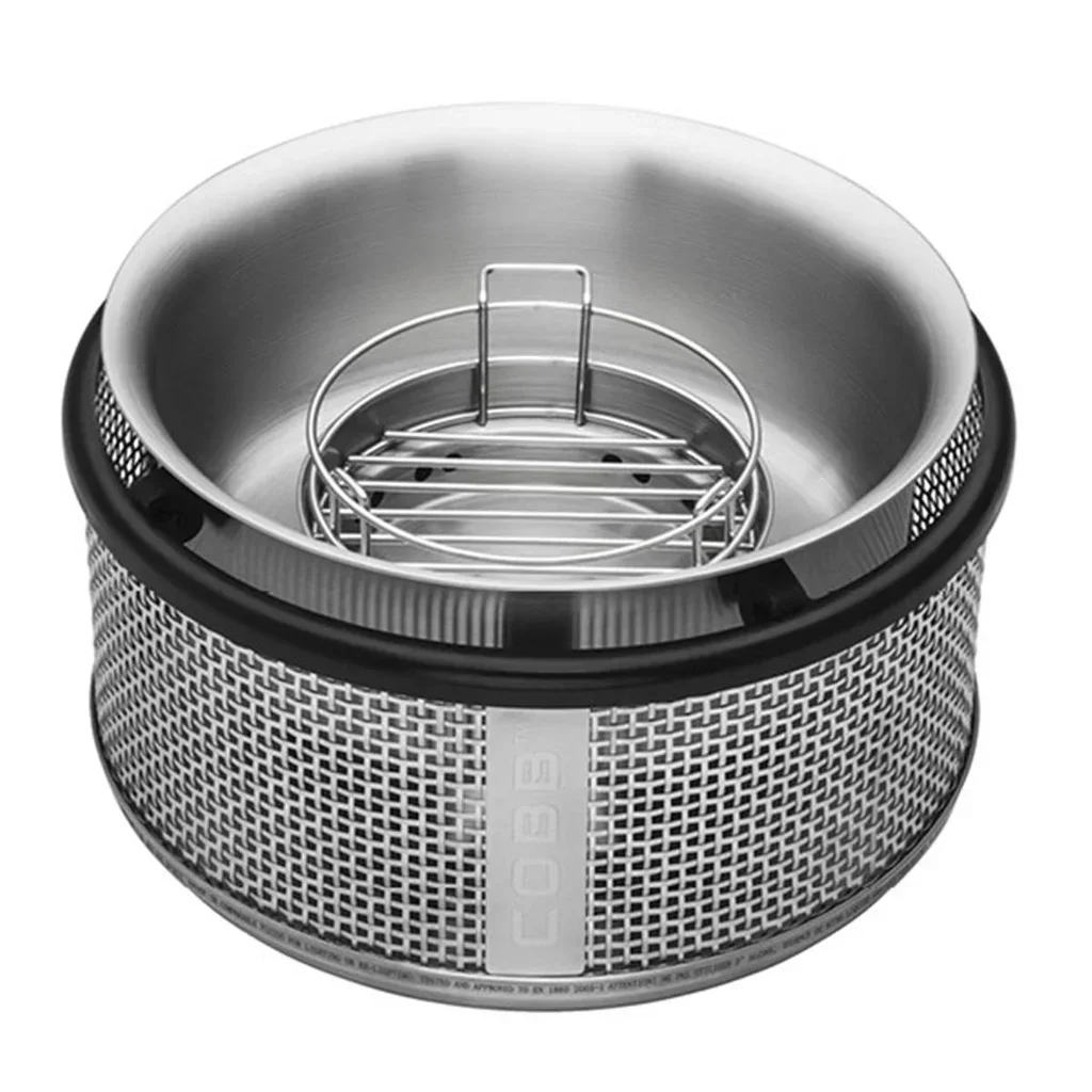 Cobb Premier Air Deluxe Portable Charcoal BBQ Grill with Integrated Temperature Control System and Griddle Plate