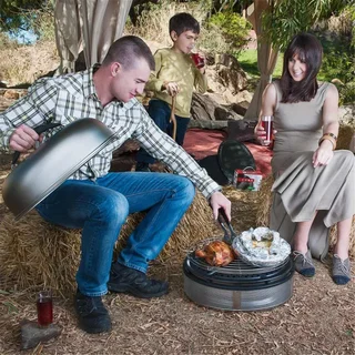 Cobb Supreme Deluxe 2.0 - Tragbarer XXL Holzkohlegrill für 10 Personen