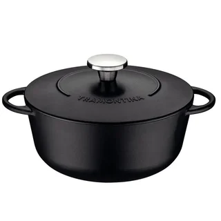 Cocotte in Ghisa Tramontina Trento 24 cm 4L Antiaderente Induzione Forno