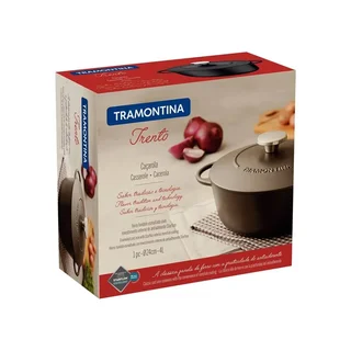 Cocotte in Ghisa Tramontina Trento 24 cm 4L Antiaderente Induzione Forno