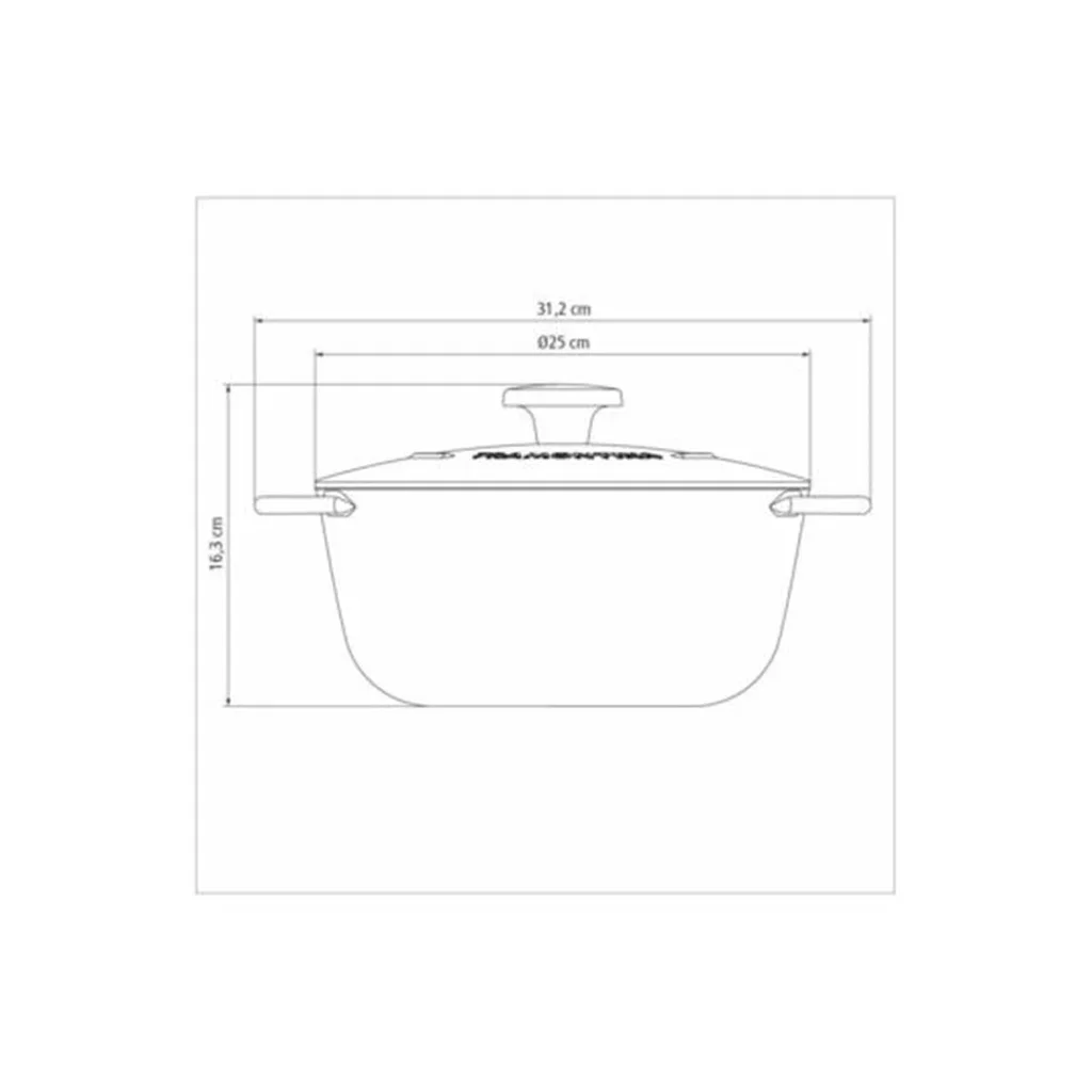 Cocotte in Ghisa Tramontina Trento 24 cm 4L Antiaderente Induzione Forno