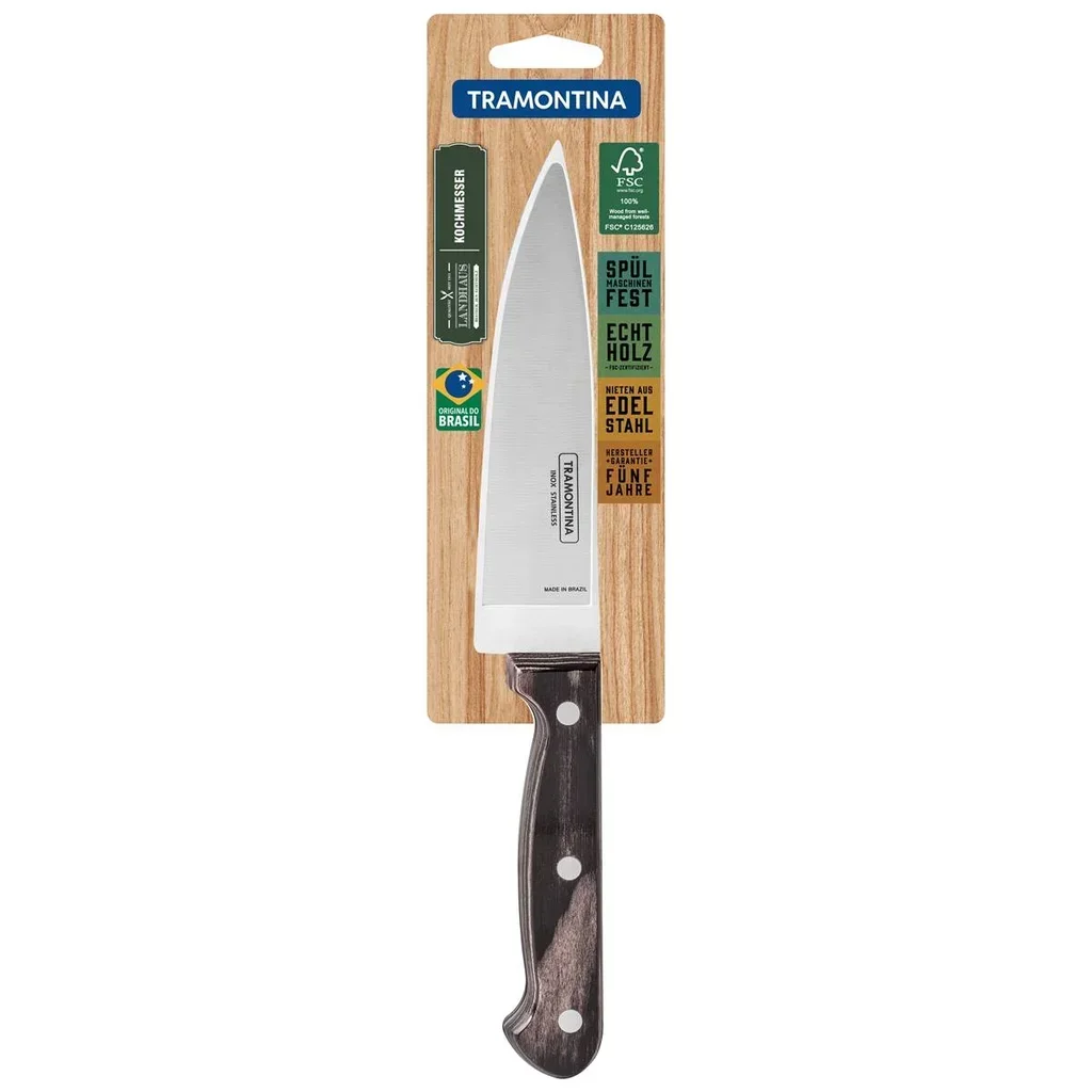 Cuchillo de chef profesional 15 cm madera Landhaus Tramontina