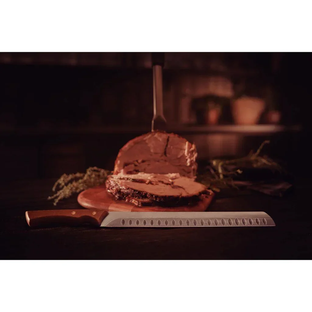 Cuchillo Jamonero Churrasco 29 cm Hoja de Acero Inoxidable Ennegrecida