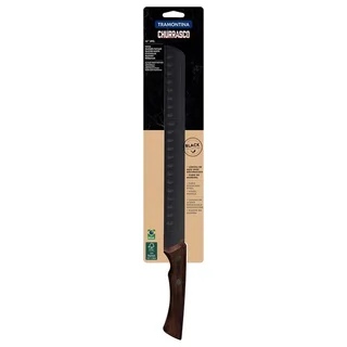 Cuchillo Jamonero Churrasco 29 cm Hoja de Acero Inoxidable Ennegrecida