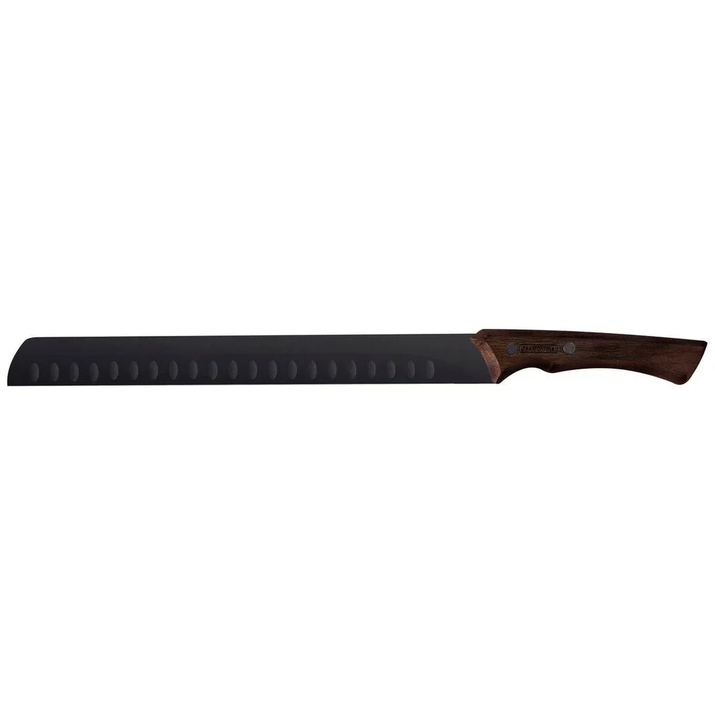 Cuchillo Jamonero Churrasco 29 cm Hoja de Acero Inoxidable Ennegrecida
