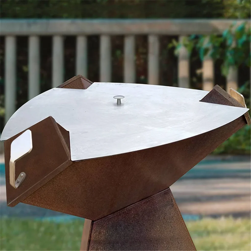 Tapa protectora de acero inoxidable para plancha Origine 800 2mm con asas integradas