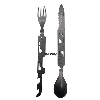 Set de cubiertos reutilizables para viaje con funda compacta de neopreno ecológico portátil