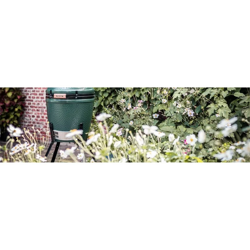 Carrito de transporte Big Green Egg Medium acero con 4 ruedas - Carro para barbacoa