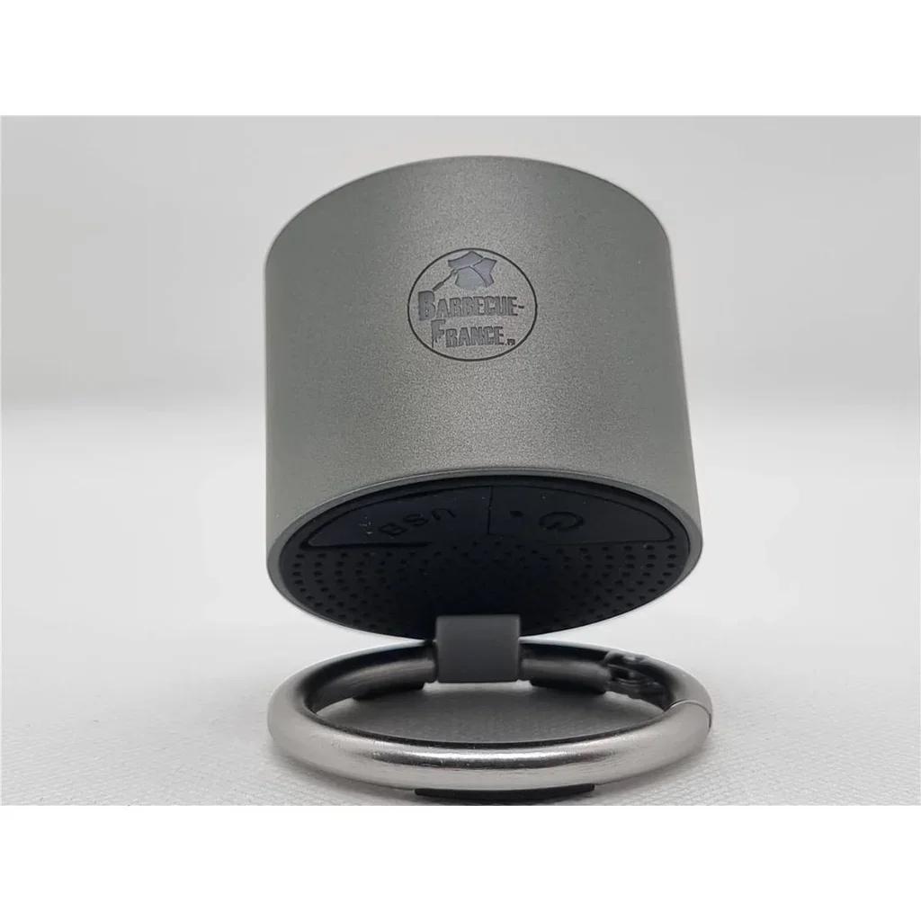 Cassa Bluetooth grigia compatta 3W doppia uscita audio 6h autonomia