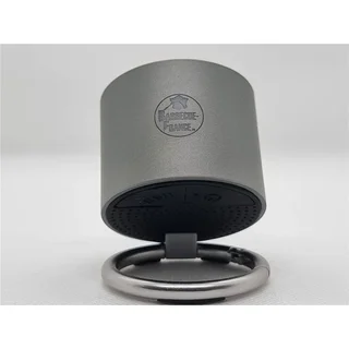 Cassa Bluetooth grigia compatta 3W doppia uscita audio 6h autonomia