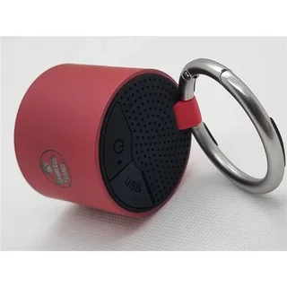 Rote Bluetooth-Lautsprecher Kabellos – Doppelter 3W Audio-Ausgang, Kompaktes Design mit Karabiner
