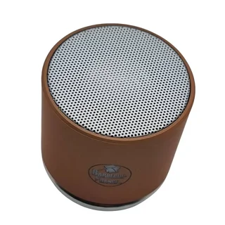 Altavoz Bluetooth de lujo oro rosa - Diseño compacto premium con doble salida estéreo y mosquetón