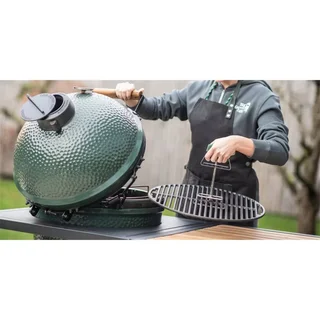 Extractor de rejilla de hierro fundido Big Green Egg - Accesorio de manipulación de acero termolacado