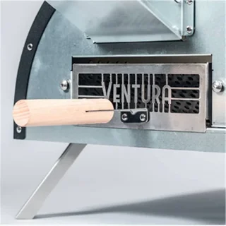 Horno de Pizza Híbrido Ventura Portátil Gas y Pellets 450°C
