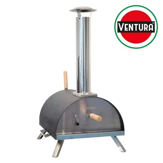 Horno de Pizza Híbrido Ventura Portátil Gas y Pellets 450°C