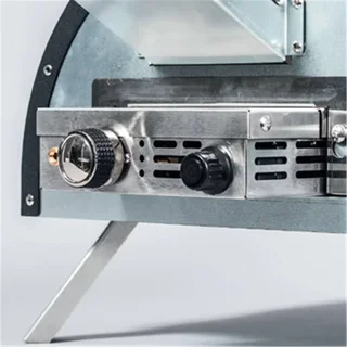 Horno de Pizza Híbrido Ventura Portátil Gas y Pellets 450°C