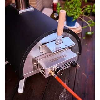 Horno de Pizza Híbrido Ventura Portátil Gas y Pellets 450°C