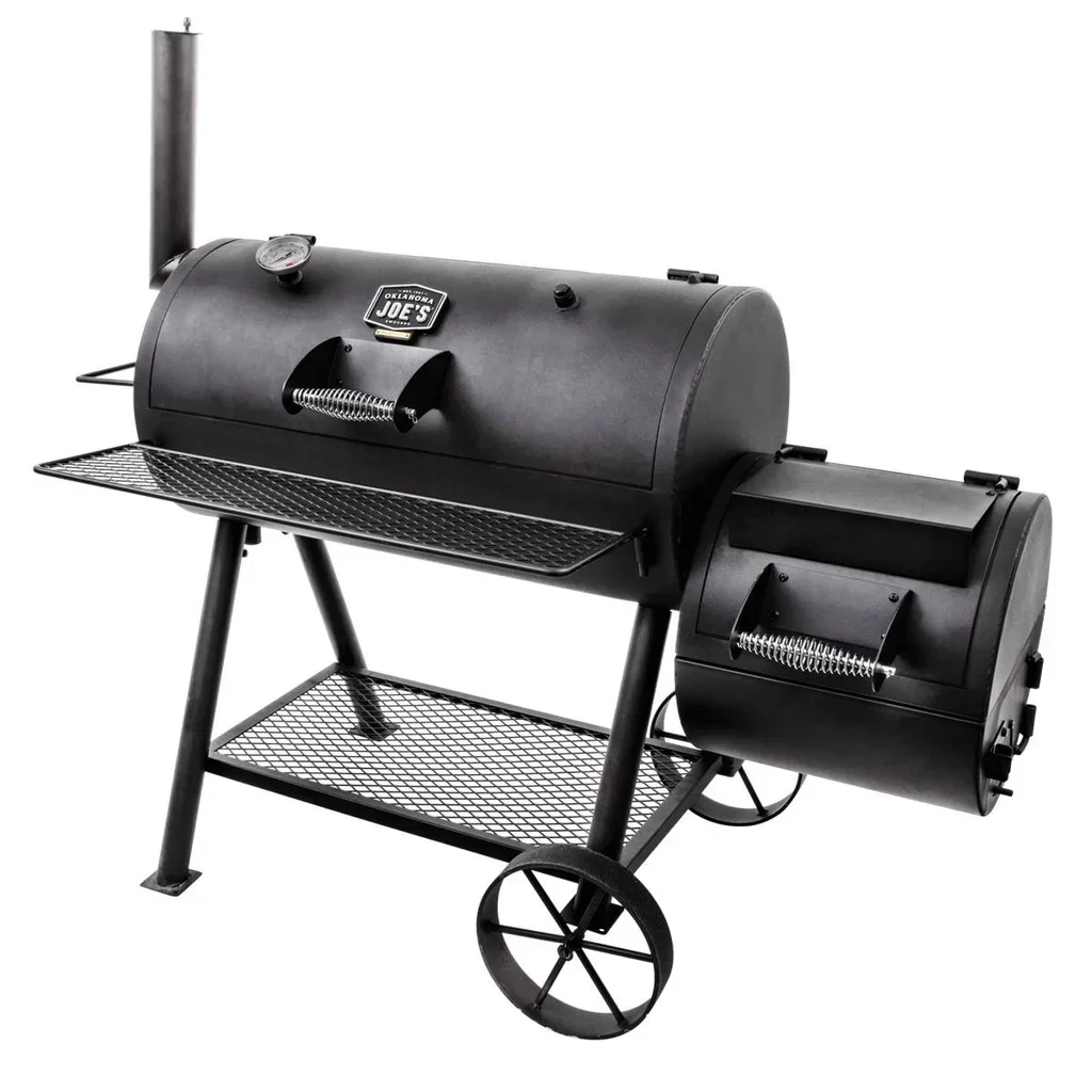 Oklahoma Joe's Offset Smoker BBQ - Ahumador Carbón Acero 88x44 cm