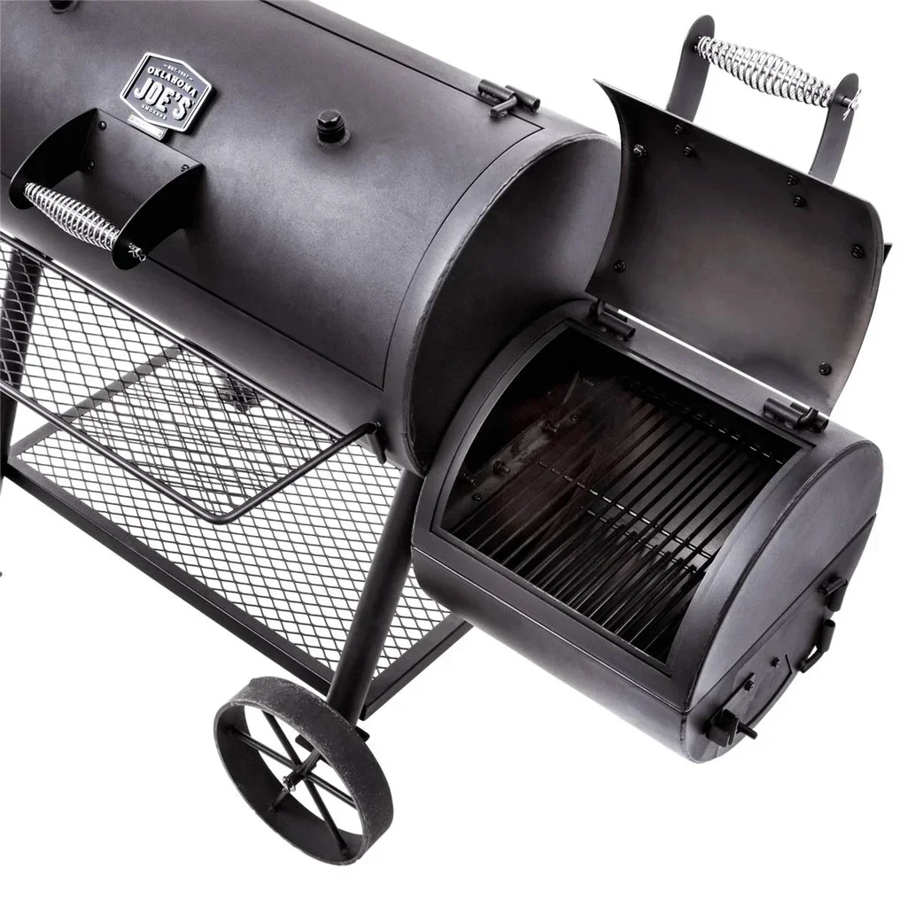 Oklahoma Joe's Offset Smoker BBQ - Ahumador Carbón Acero 88x44 cm