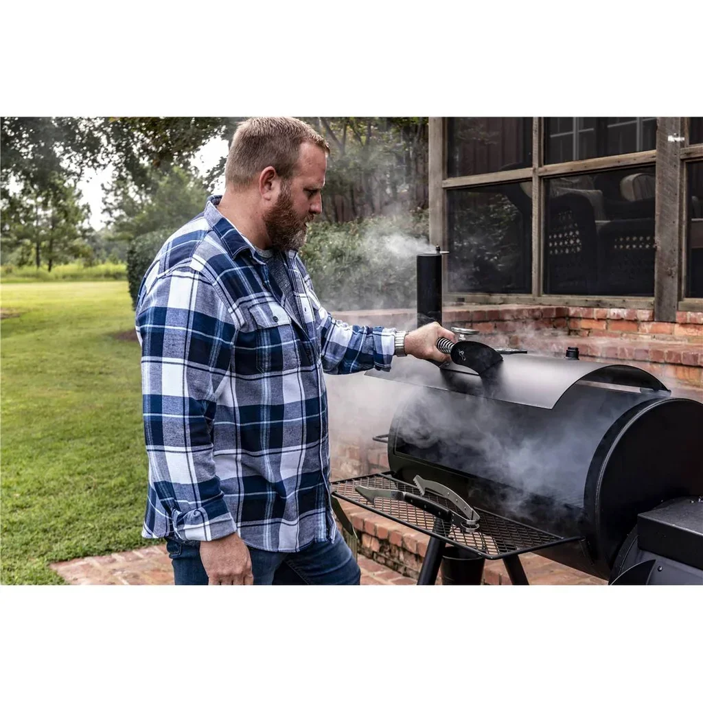 Oklahoma Joe's Offset Smoker BBQ - Ahumador Carbón Acero 88x44 cm