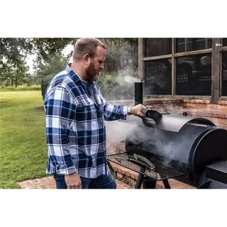 Oklahoma Joe's Offset Smoker BBQ - Ahumador Carbón Acero 88x44 cm