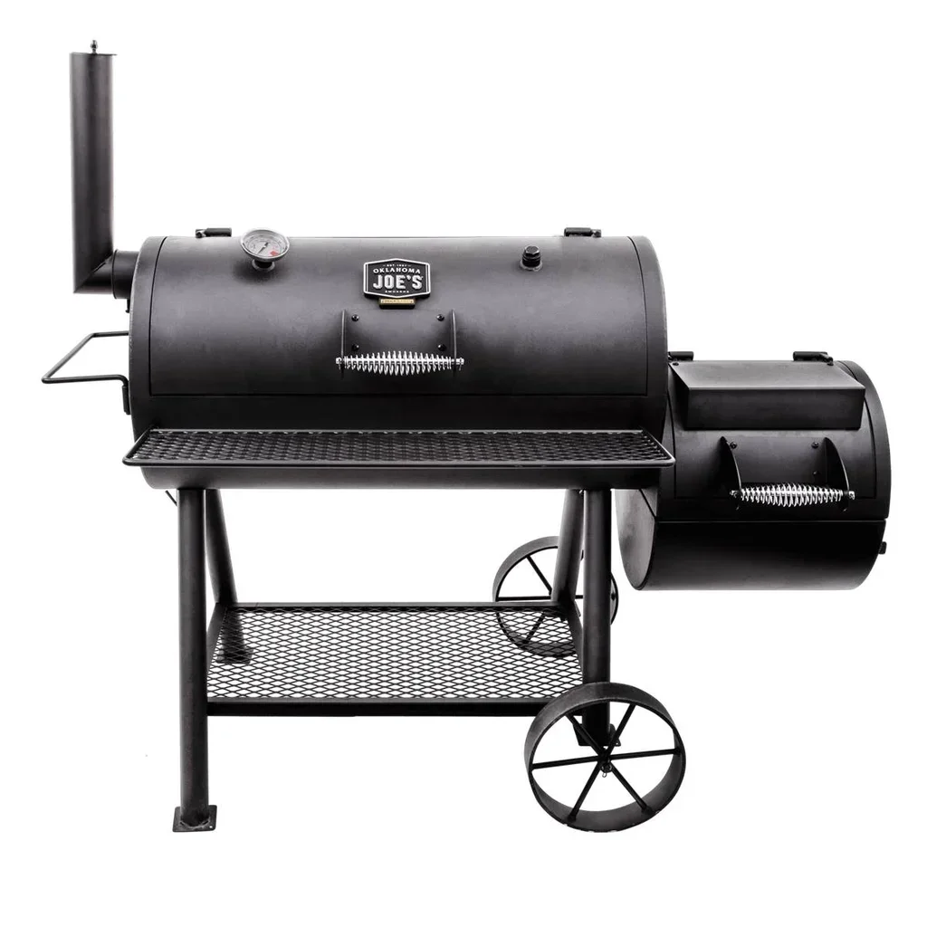 Oklahoma Joe's Offset Smoker BBQ - Ahumador Carbón Acero 88x44 cm