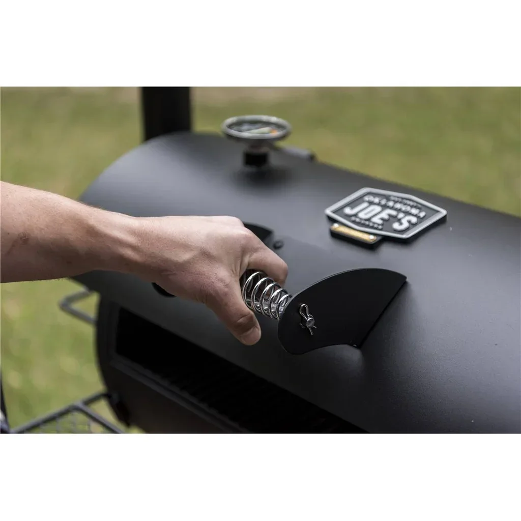 Oklahoma Joe's Offset Smoker BBQ - Ahumador Carbón Acero 88x44 cm