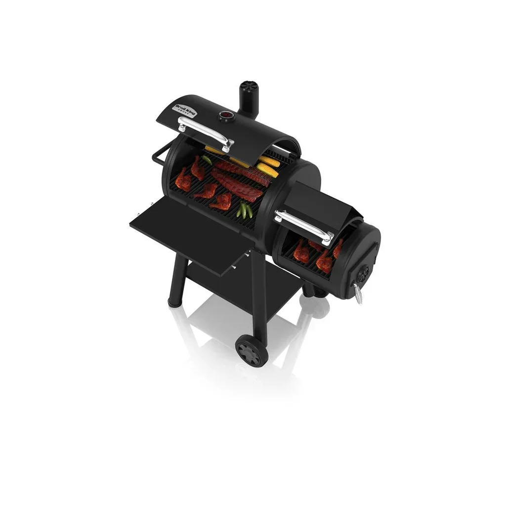 Offset Smoker Barbacoa Carbón Broil King Smoke 400