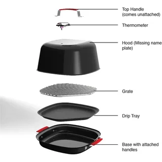 Ahumador de Mesa KitchenQue™ para Estufa de Gas Eléctrica Inducción Interior