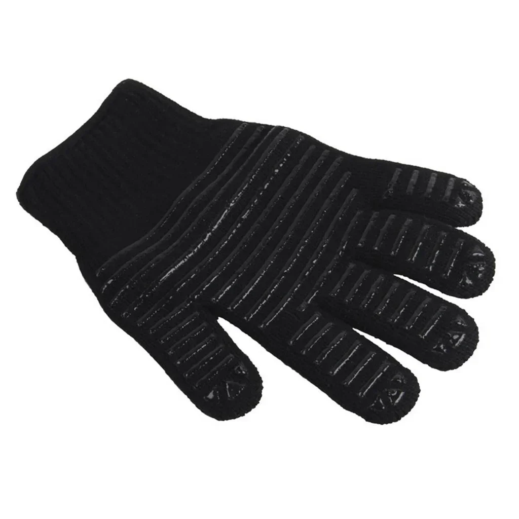 Guante protección calor barbacoa silicona algodón anti-quemadura parrilla