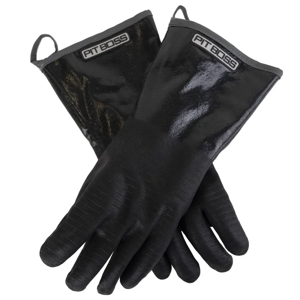 Guantes Térmicos Pit Boss Nitrilo Barbacoa Resistente Calor 200°C Alta Temperatura