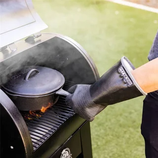 Guantes Térmicos Pit Boss Nitrilo Barbacoa Resistente Calor 200°C Alta Temperatura