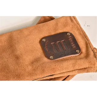 Gants protection thermique cuir véritable résistants chaleur feu braises