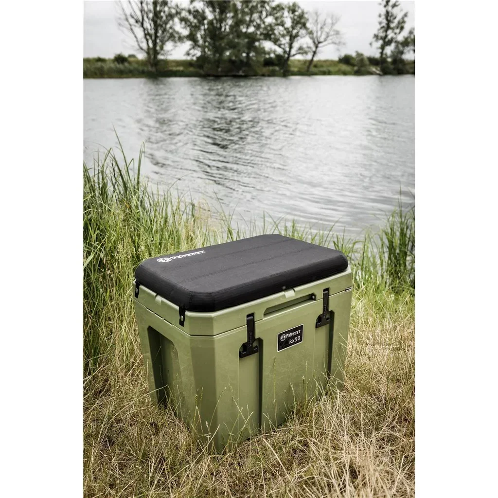 Nevera Pasiva Petromax KX50 50L Verde Oliva Aislamiento 12 Días Camping