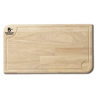 Large solid wood cutting board handmade French 49x27cm