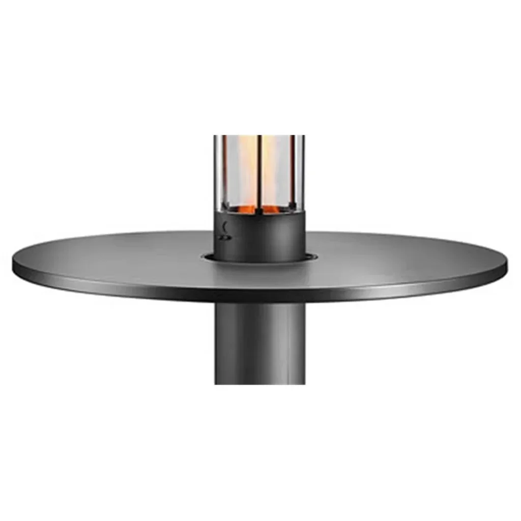 Mesa bar acero inoxidable 107cm para estufa pellets FARO XL exterior